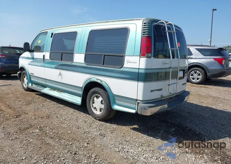 1999 Chevrolet Express G1500 z USA, uszkodzony, nr VIN 1GBFG15R6X1032057